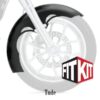A picture of the front tire on a motorcycle.
