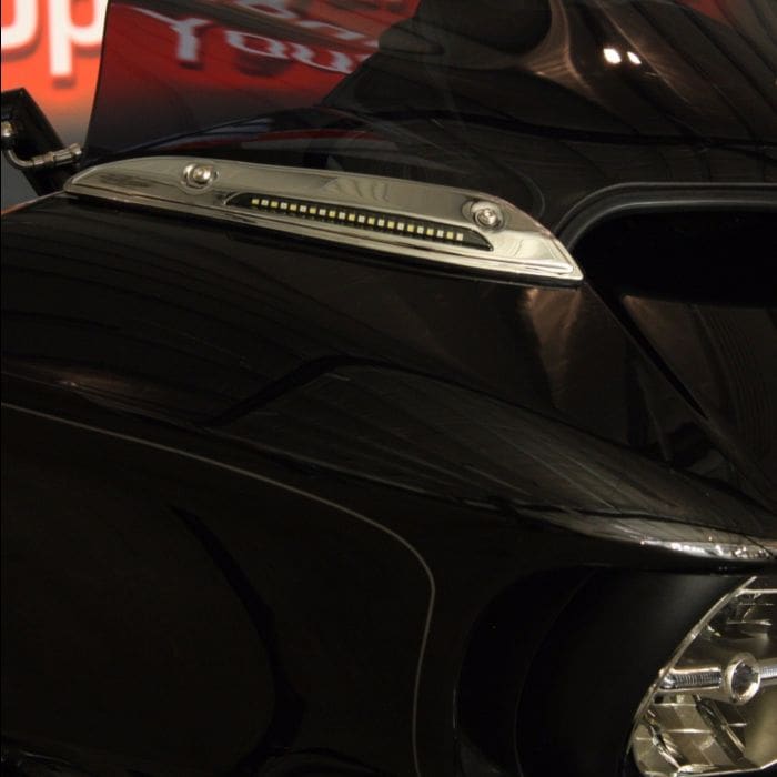 Close-up of a black classic car.